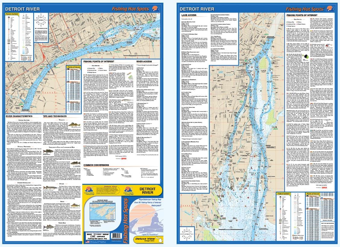 Río de Detroit mapa