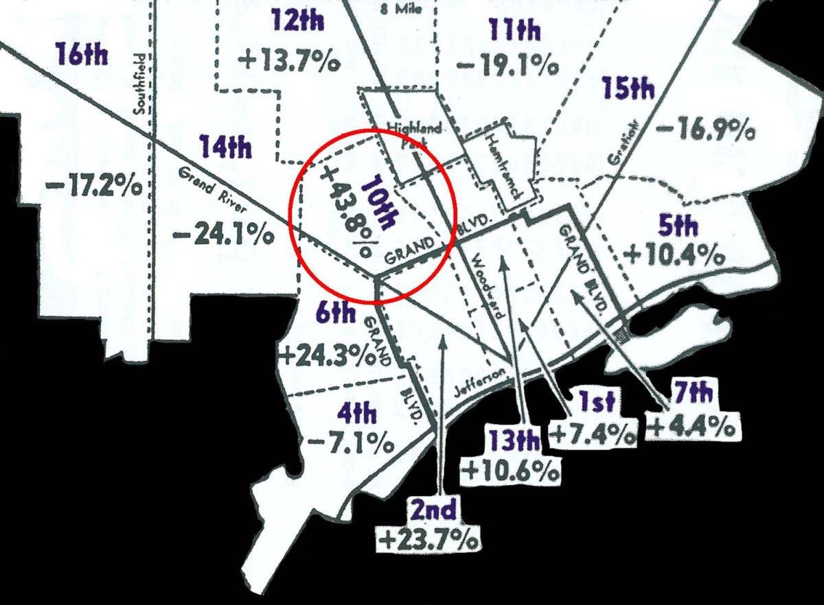 Detroit recinto mapa
