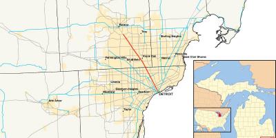 Detroit municipios mapa