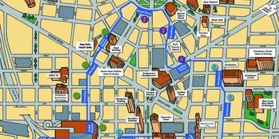 Detroit atracciones mapa