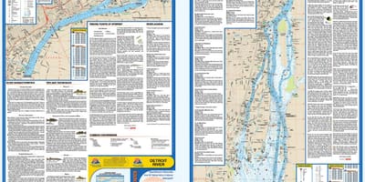 Río de Detroit mapa