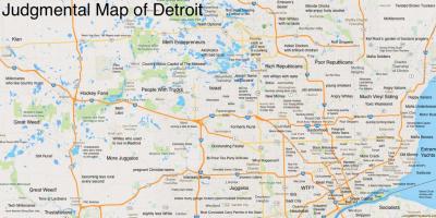 Juicios de valor mapa de Detroit