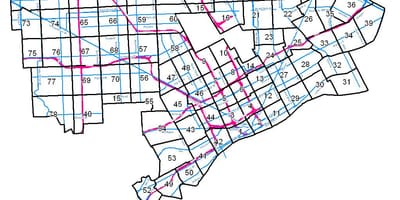 Detroit mapa de zonificación