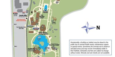 Mapa del zoológico de Detroit